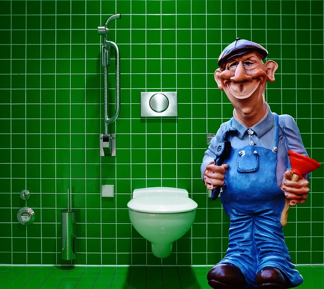instalatér při práci